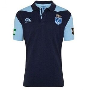 Canterbury NSW Blues State of Origin Rugby Polo Shirt Navy Blue Mens 3XL NEW